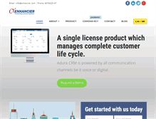 Tablet Screenshot of enhancier.com